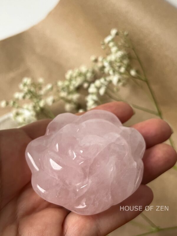 Rose Quartz Flower, Big 6cm