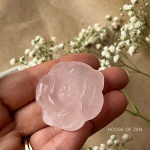 Rose Quartz Flower, Small, 3cm